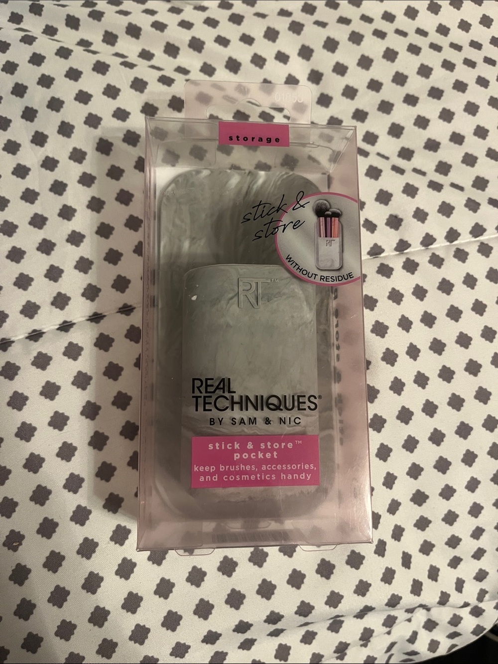 Real Techniques by Sam & Nic brush & tool holder. Stick & Store Pocket. New